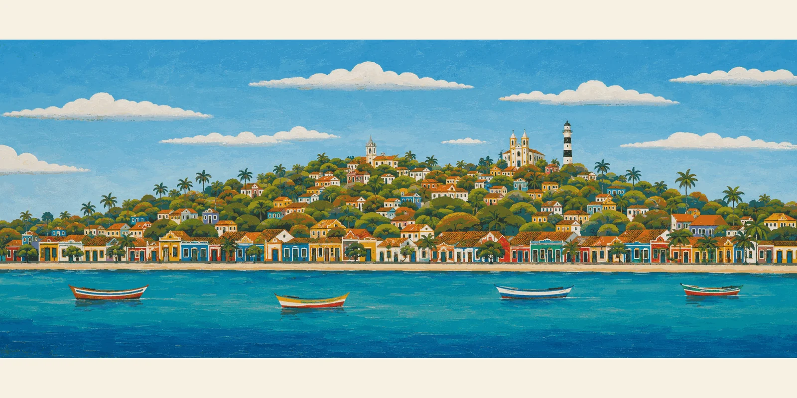 Panorama de Olinda, versão colorida