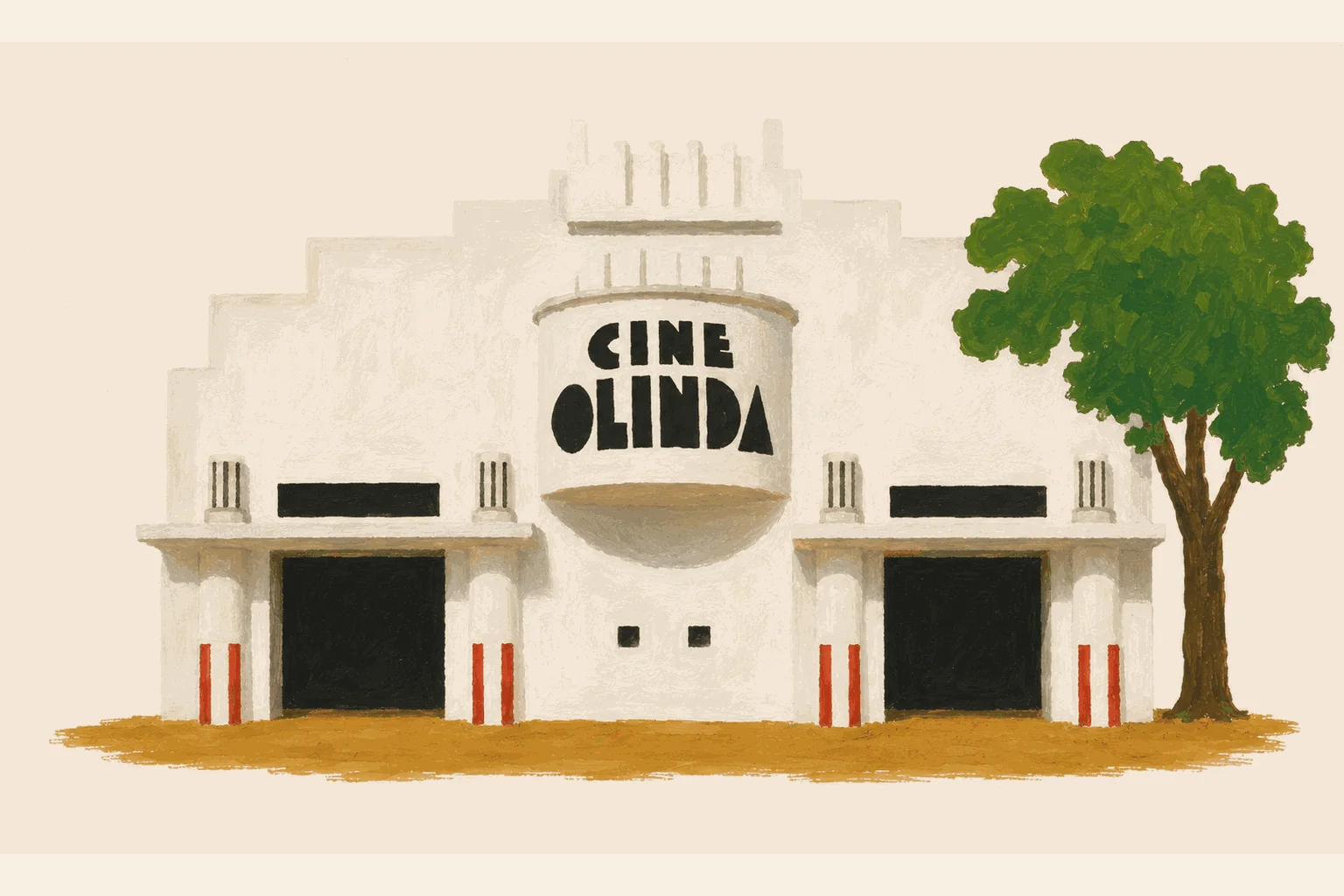 Cine Olinda por Bajado, versão colorida