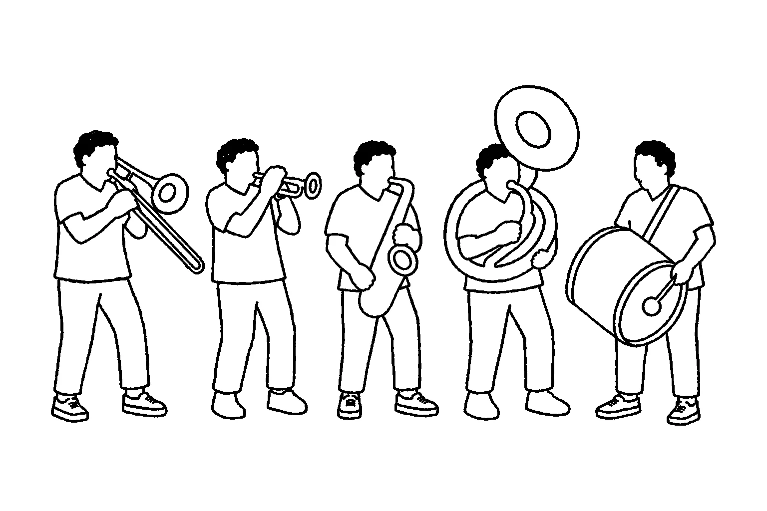 Orquestra de Frevo, versão de contorno