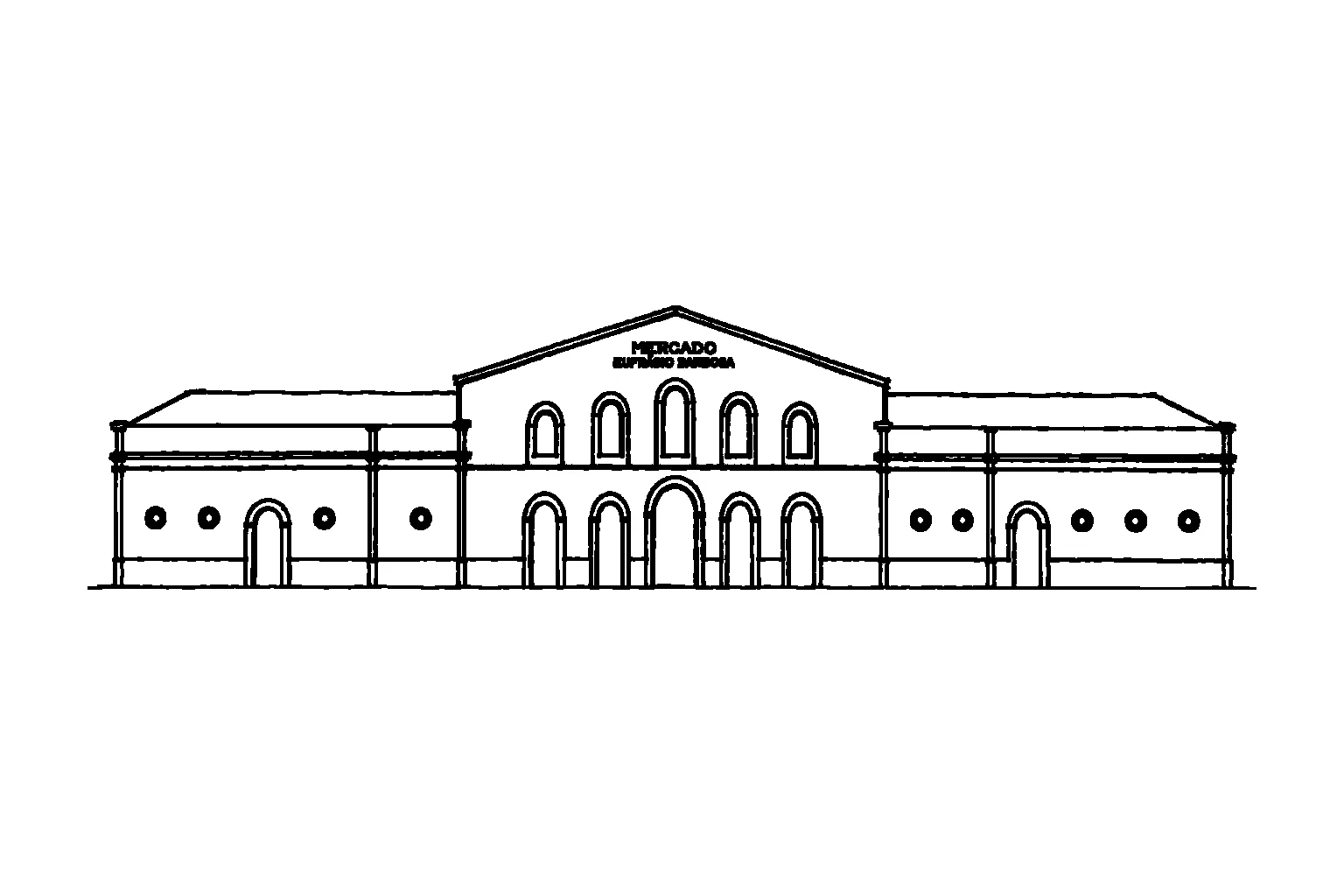 Mercado Eufrásio Barbosa, versão de contorno