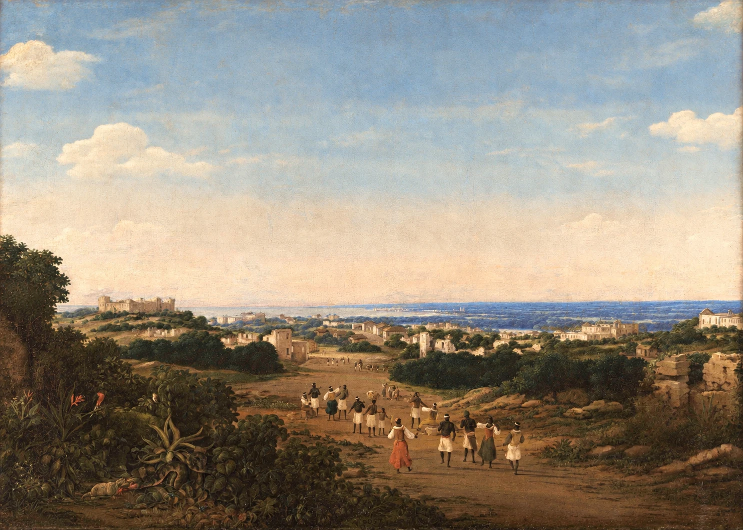 Pintura de Olinda por Frans Post, com tratamento visual Olinda 1